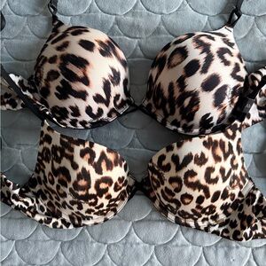 Leopard Print Push-Up Bras Bundle